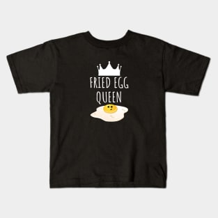 Fried Egg Queen Kids T-Shirt